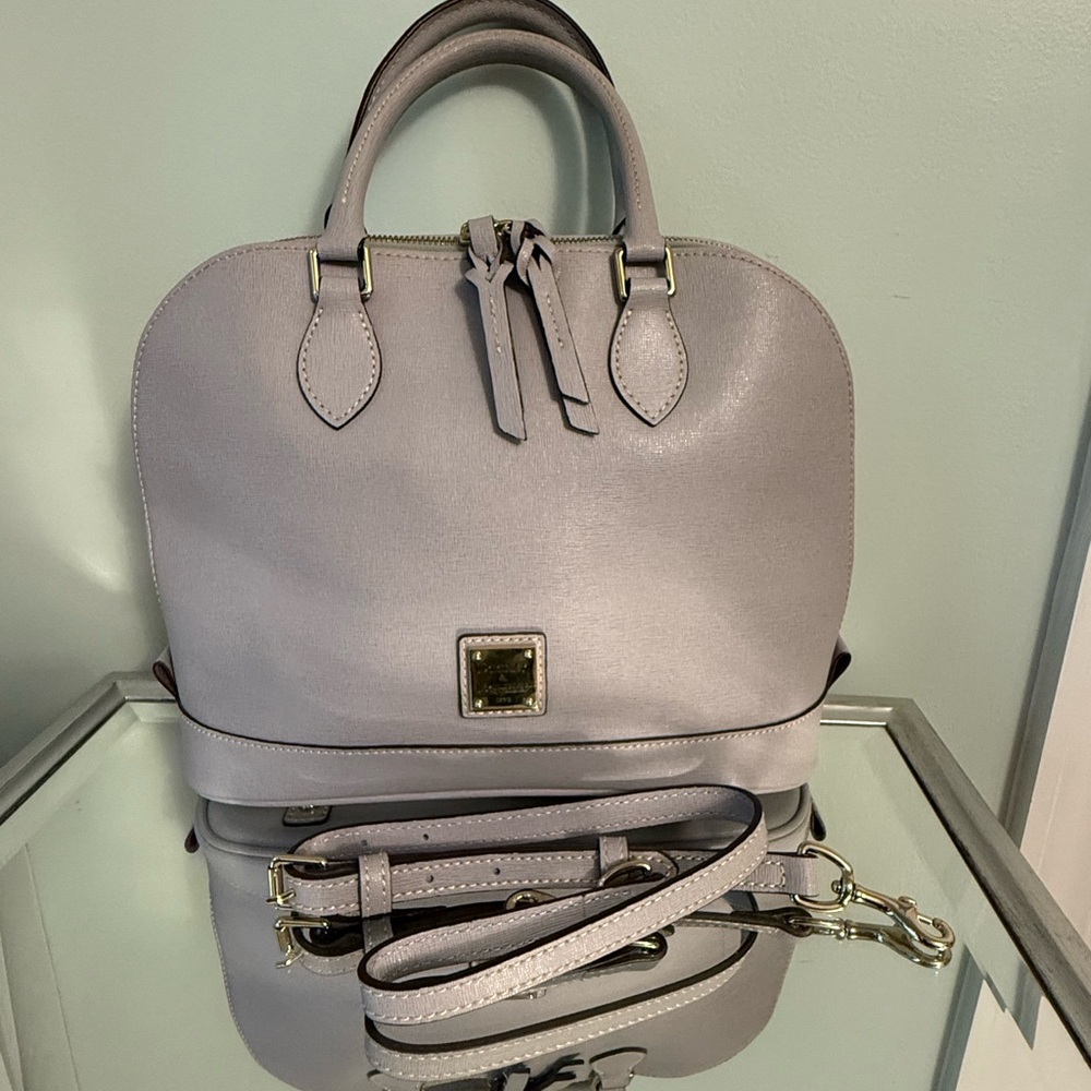 Dooney & Bourke Saffiano Leather Zip Zip Satchel
